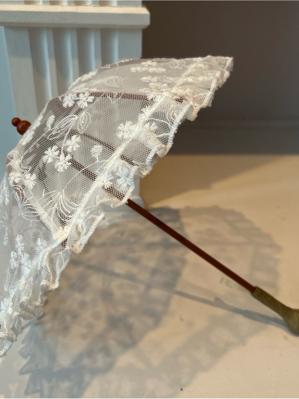 American Girl Samantha Retired Lace White Parasol